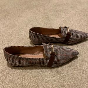 Park Lane Plaid Houndstooth Pointed Flats Size 9M